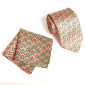 Silk Jacquard Classic Luxury Paisley Set Tie with Hanky for Wedding